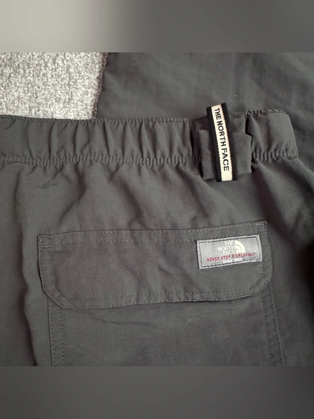North Face Paramount Peak Convertible Cargo Pants/Shorts Mens XL Dark Grey A146